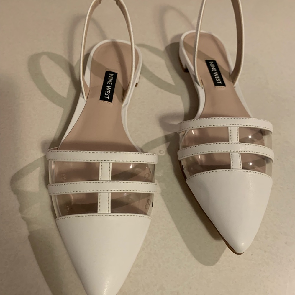 Nine West Vegan Leather Sandals!!